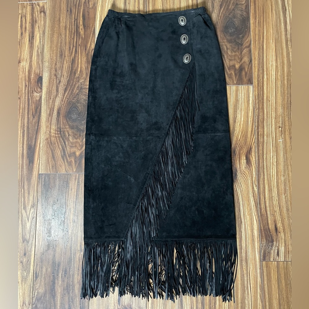 Scully leather skirt